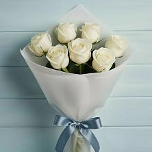 Букет 7 Белых роз Эдлесс Лав в Нестерово
