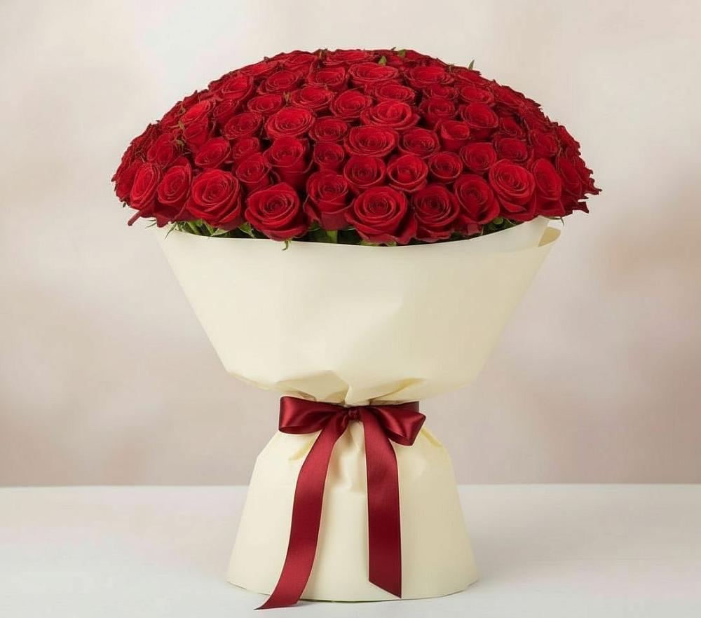 Букет 101 Красная роза Милано в Нестерово