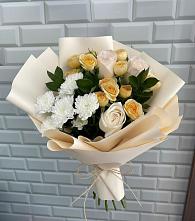 Букет цветов из:  Розы и Хризантемы в Нестерово