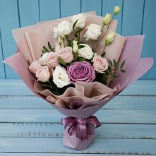 Букет цветов из:  Розы и Лизиантусы в Нестерово
