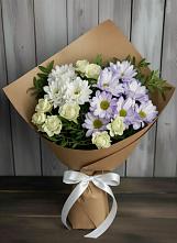 Букет цветов из:  Хризантемы и Розы в Нестерово