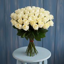 Букет 51 Белая роза Эдлесс Лав в Нестерово