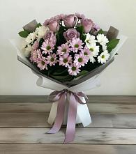 Букет цветов из:  Хризантемы и Розы в Нестерово