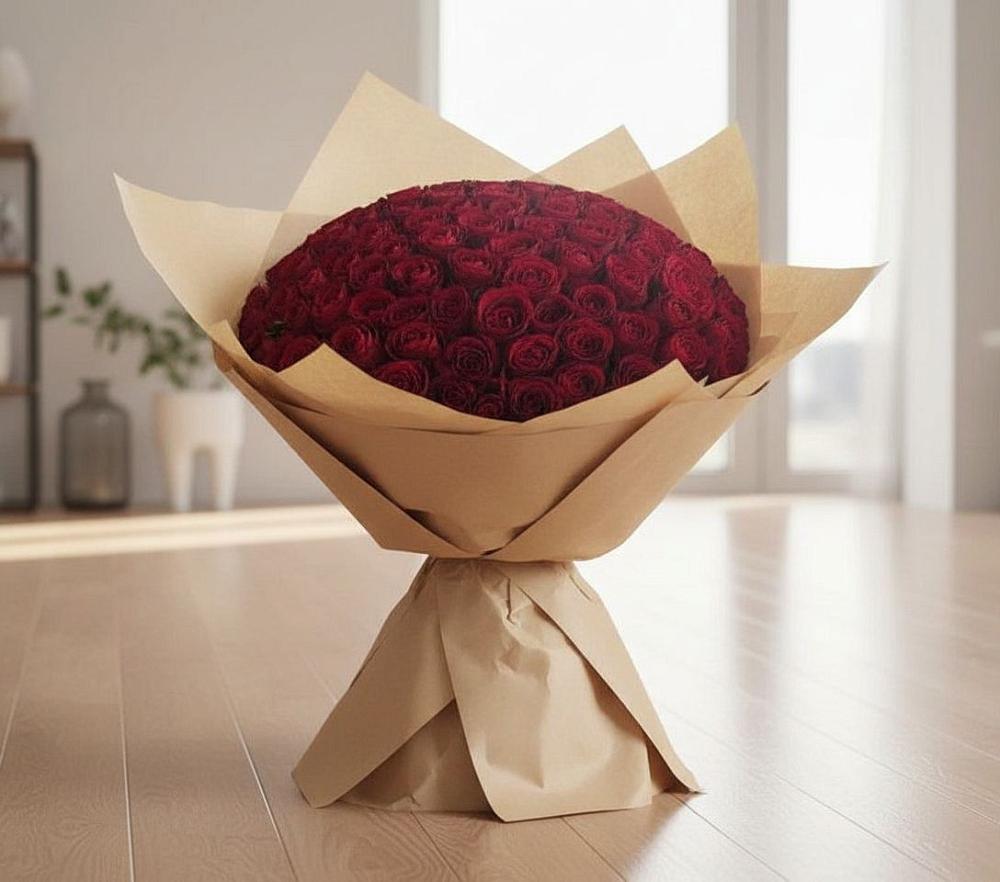 Букет 101 Красная роза в Нестерово