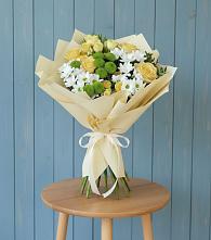 Букет цветов из:  Хризантемы и Розы #REPLACE_PRED# Нестерово