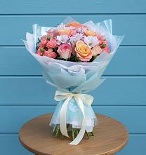 Букет цветов из:  Хризантемы и Розы в Нестерово