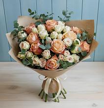 Букет цветов из:  Альстромерии и Розы в Нестерово